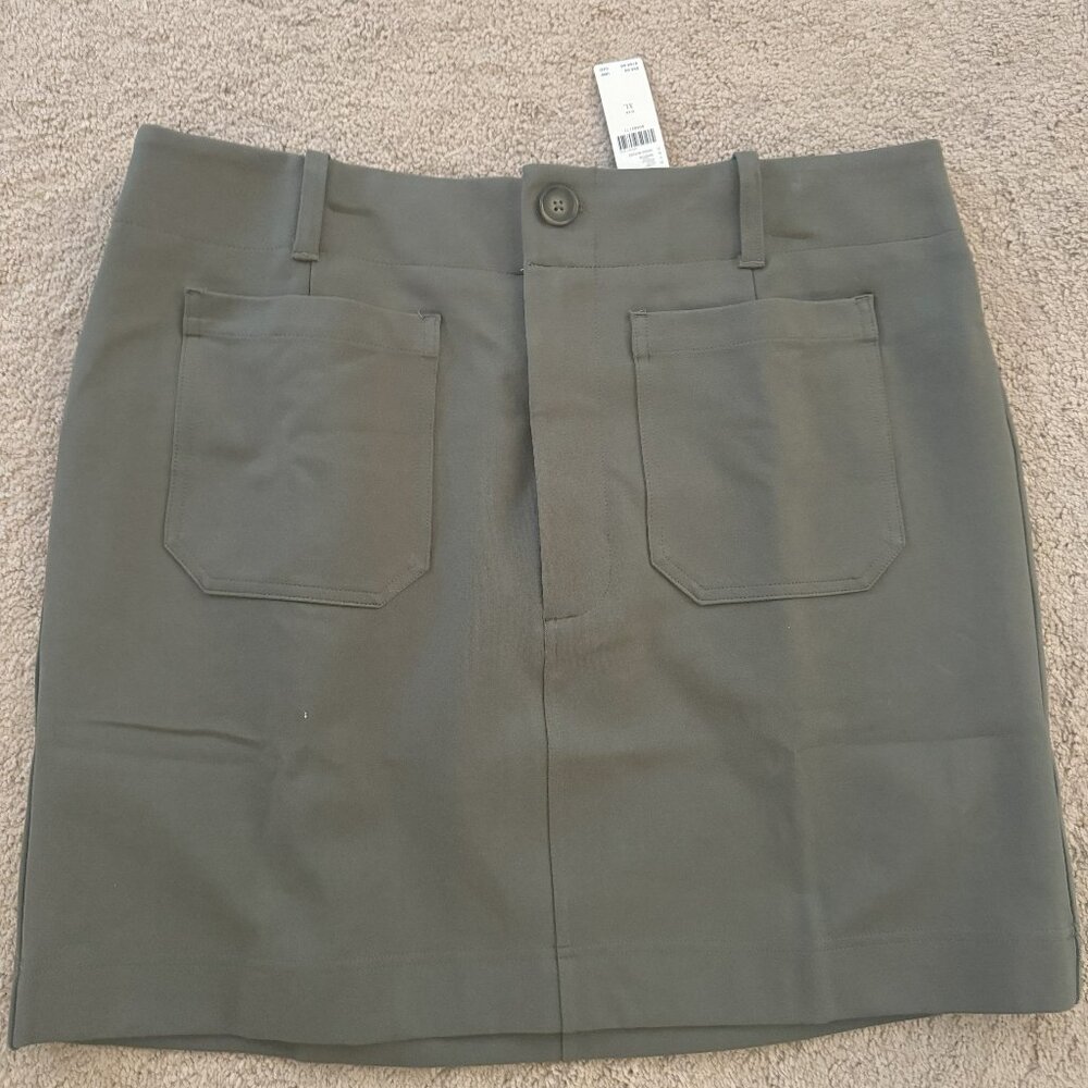 Maeve Olive Green Collette Mini Skirt KL